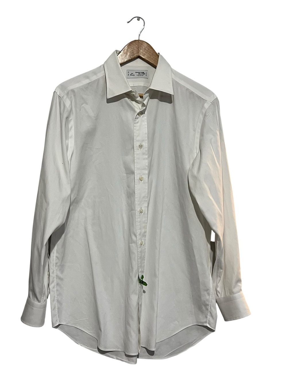 Maker's Shirt 225 Liberty White 16-32.5 Classic Fit Button Up Down